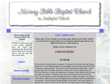 Tablet Screenshot of midwaybiblebaptistchurch.com